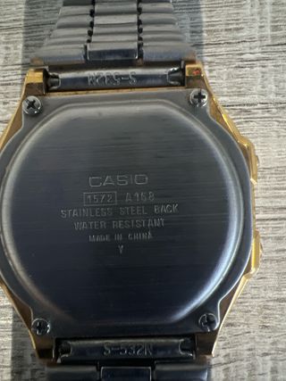 Reloj Casio Dorado Cadena