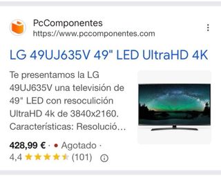 Televisor LG 49 Smart TV