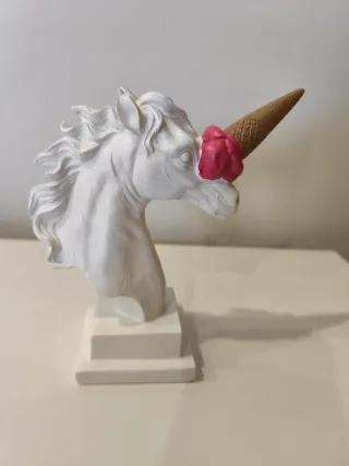 Busto Unicórnio Decorativo Moderno - Premium