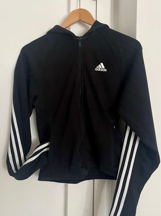 Sudadera Adidas Negra con Capucha