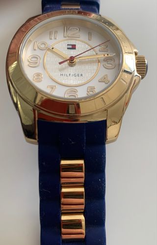Reloj Tommy Hilfiger Dorado Esfera Gris