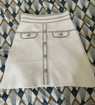 Falda Maje Talla 34 Blanca