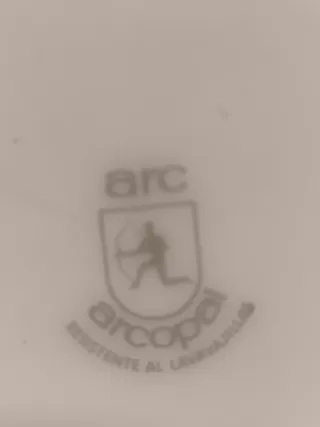 LOTE 8 PLATOS "ARCOPAL" 4 HONDOS + 4 LLANOS FLORES