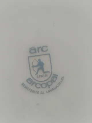 LOTE 8 PLATOS "ARCOPAL" 4 HONDOS + 4 LLANOS FLORES