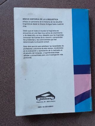 Breve Historia de La Linguistica (Spanish Edition)