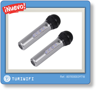 Micrófonos Inalámbricos EM415R Pack 2 | TURIWIFI
