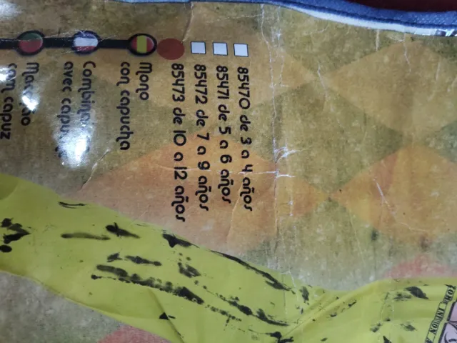 Disfraz Zombie Nuclear Talla 10-12