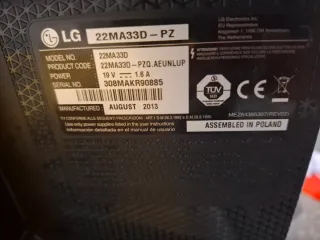 LG  Negro /22/pulgadas