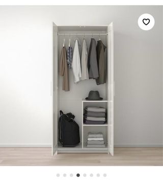 Armadio BRIMNES 2 ante bianco 78x190