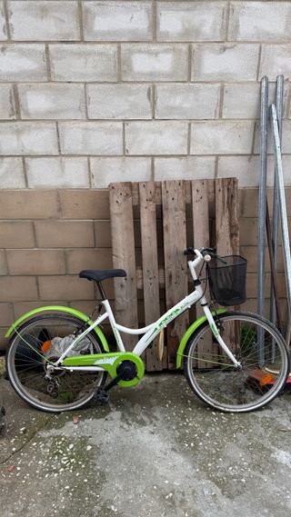 Bicicleta infantil verde