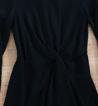 Vestido Negro Mango Talla X Sería como una 36-38