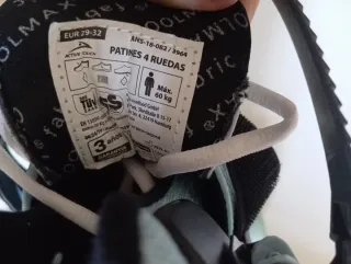 Patines para niño color azul y blanco