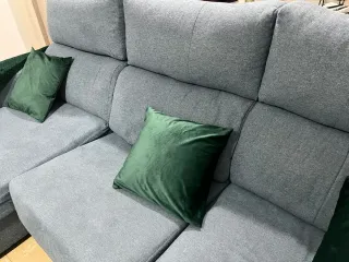 Sofá Chaise Longue Azul