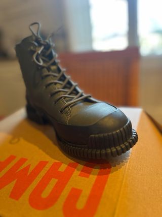 Botas Camper Piel Verde Mujer