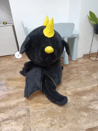 Peluche Dinosaurio Negro y Amarillo Grande