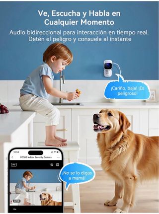 Cámara Vigilancia WiFi Outinput 2K 3MP Interior