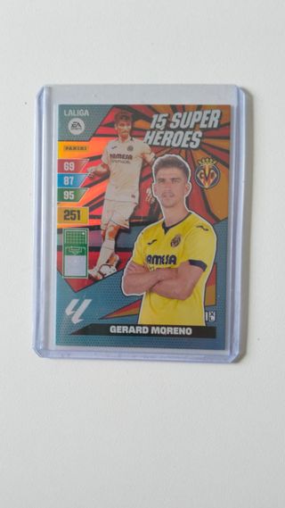 Card Gerard Moreno. Super Héroe. Adrenalyn 23/24