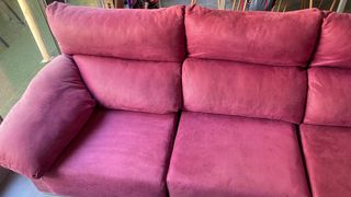 Sofá Chaise Longue Rosa/Rojo