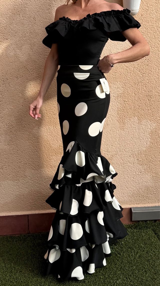 Falda flamenca lunares L