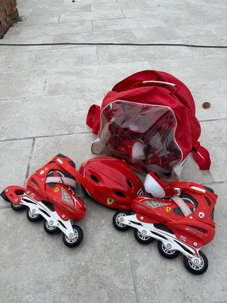 Pack Patines Ferrari Niño + Protección