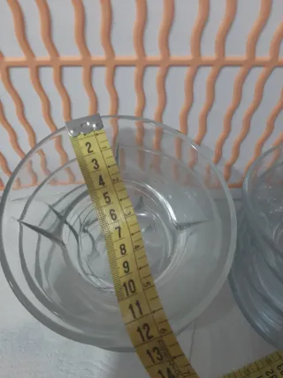 Juego 8 cuencos de vidrio