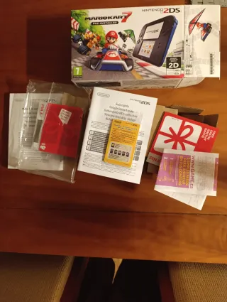 Nintendo 2DS edición Mario kart completa+9 Juegos