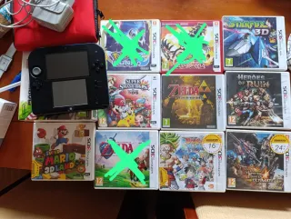 Nintendo 2DS edición Mario kart completa+7 Juegos