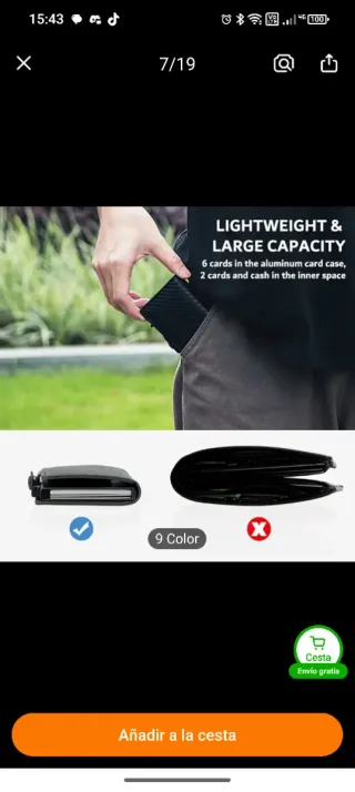 Cartera RFID Baellerry Marrón Hombre