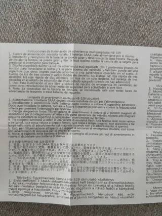 Luz de advertencia LED para coche