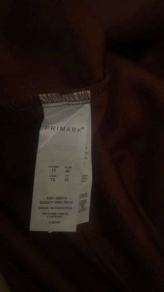 Vestido Peto Marrón Talla 44