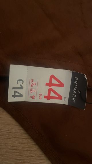 Vestido Peto Marrón Talla 44