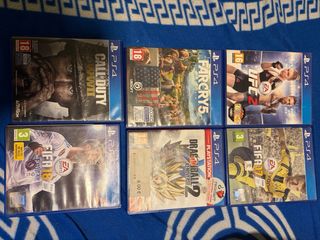 PS4 + 2 Mandos + 8 Juegos