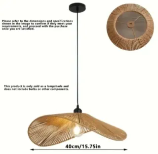 2 Pantallas Lámpara Techo