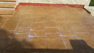Pavimento impreso imitación madera