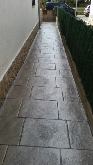 Pavimento impreso imitación madera
