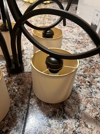 Lámpara Vintage Tela y Metal