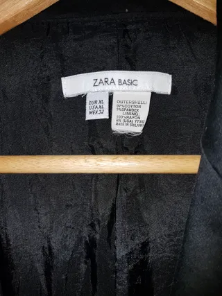 Blazer Mujer Zara Negro