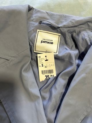 Gabardina Primkie Azul Talla S