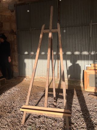 Trípode de madera para pintar