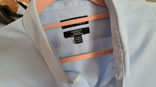 Camisa Kirkland Custom Fit Azul Talla XL