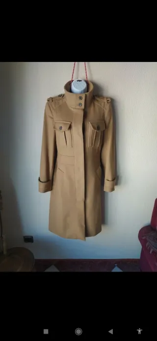 Abrigo largo Carolina Herrera Beige