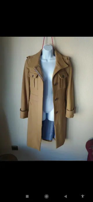 Abrigo largo Carolina Herrera Beige