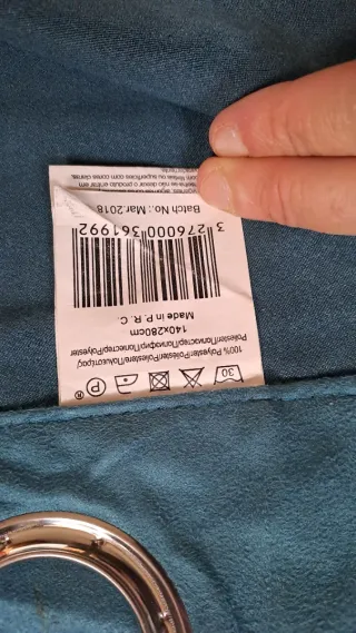 2 Tende Oscuranti Anelli 140x280, velluto/alcantar