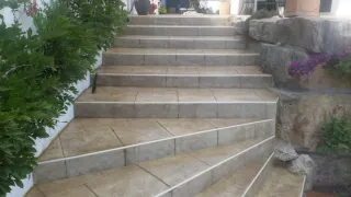 Pavimento impreso imitación piedra
