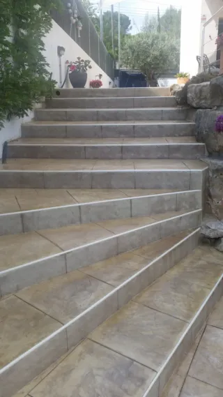 Pavimento impreso imitación piedra