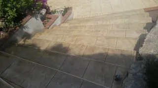 Pavimento impreso imitación piedra