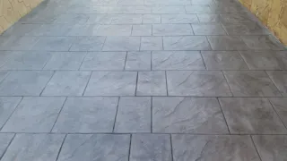 Pavimento impreso imitación piedra