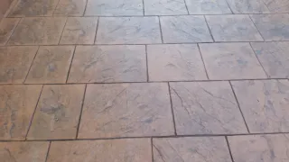 Pavimento impreso imitación piedra