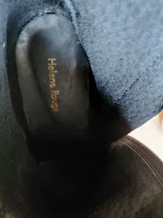 Botines negros piel tachas 39