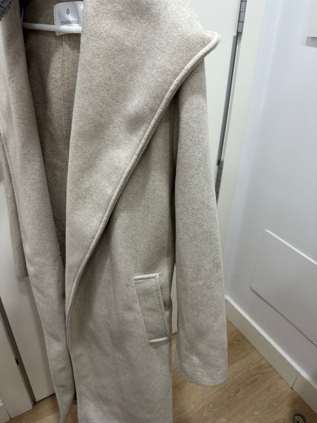 Chaqueta Beige/Gris Talla Única S